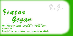 viator gegan business card